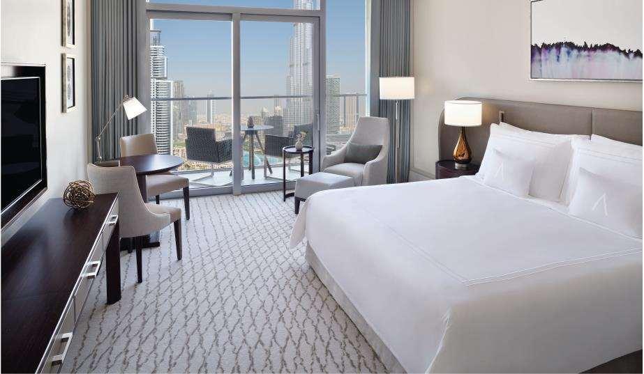 فندق أدريس فاونتن فيوز دبي الغرفة الصورة A guest room at the hotel