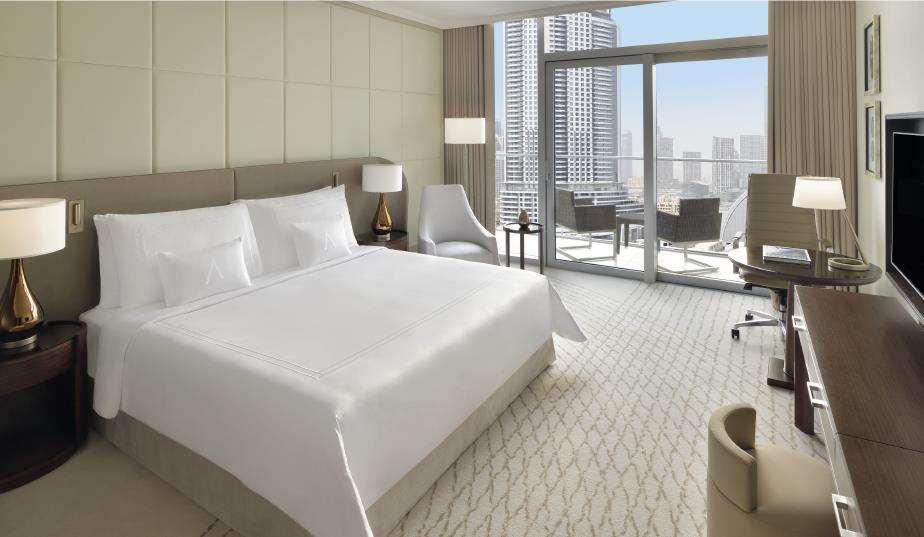 فندق أدريس فاونتن فيوز دبي الغرفة الصورة A guest room at the hotel