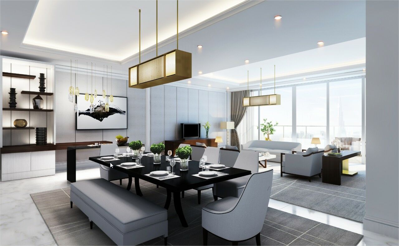 فندق أدريس فاونتن فيوز دبي المظهر الخارجي الصورة 3D interior rendering
